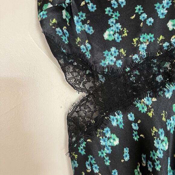 Rails‎ Pandora Floral Satin Crepe Midi Slip Dress, XS - Picture 4 of 15